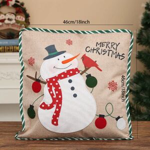 PatPat Santa Claus Pillowcases with Christmas Decorations  - Color-A