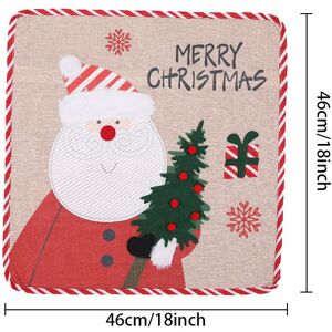 PatPat Santa Claus Pillowcases with Christmas Decorations  - Color-B