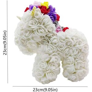 PatPat Handmade Preserved Flower Unicorn  - White