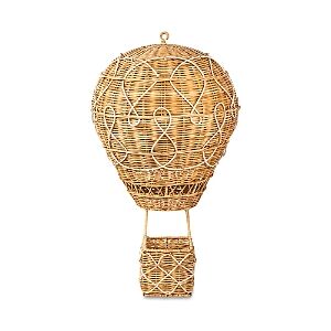 Juliska Provence Rattan Whitewash Large Hot Air Balloon Basket  - Rattan