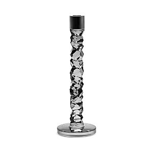 Orrefors Carat Graphite Candlestick Holder, Large  - Graphite