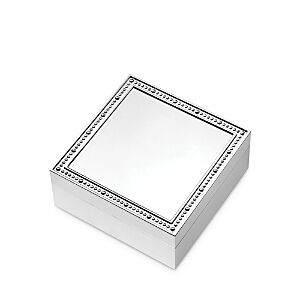 Vera Wang Wedgwood With Love Square Keepsake Box  - Silver