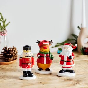 Santa Express Set of 3 Christmas Character Candle Holders