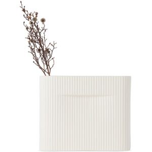 Muuto Off-White Small Ridge Vase  - Off White - Size: UNI - unisex