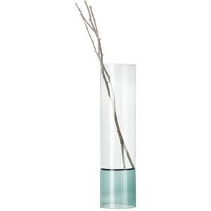 Ichendorf Milano Green & Gray Bamboo Groove Vase  - Green/Smoke - Size: UNI - unisex