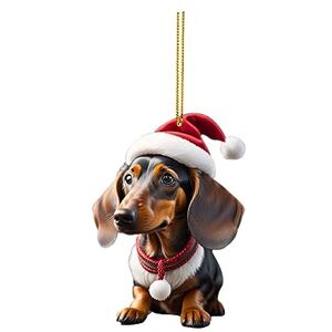 sunnymi Life Christmas Decorations Sale Clearance Cross Border Christmas Dog Car Hanger Christmas Decoration Acrylic Car Hanger Home Hanger Warehouse Deals Clearance Returns