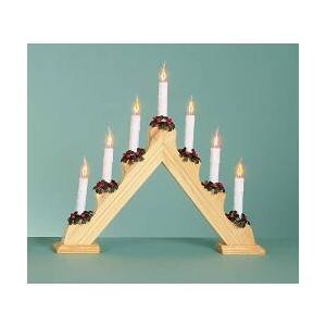 Premier Pine Candle Bridge - 7 Flickering Bulb