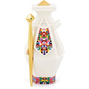 Alessi Elena Salmistraro Joseph ESA05 3 - Joseph Figurine for Nativity Scene in Porcelain with Hand Applied Decals and 24 Carat Gold Details, Multicolored