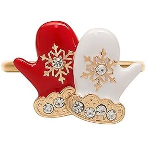 XEYYHAS Metal Napkin Rings Elk Wreath Christmas Trees Napkin Holder Snowflake Napkin Buckle Holiday Wedding Table Decoration Snowflake Napkin Holder