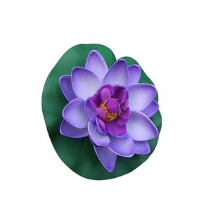 Qinlenyan Artificial Flower Durable No Fading Artificial Lotus DIY Craft Vivid Blue