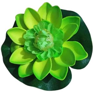 Qinlenyan Artificial Flower Durable No Fading Artificial Lotus DIY Craft Vivid Green