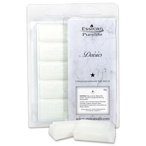 Authentic Oil Co Wax MELT Snap Bar, Wax Melts Strong Scented, 50+ Fragrance Scents - Home Fragrance, Wax Melts Scented for Wax Melt Burner, Candle Warmer, Scentsy Wax Melts, Vegan - Eco Friendly Gift (Daisies) 50g