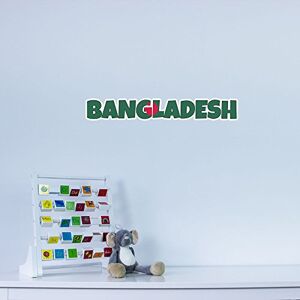 Vinyl Revolution Bangladesh Country Name As Flag Vinyl Wall Art