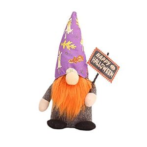 Generic outdoor halloween decorations Halloween Gnomes Decorative Ornaments Top Hat Short Legs Faceless Doll Luminous Magic Party Supplies Barbell Ornaments for Christmas Tree