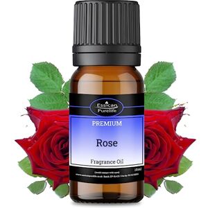 Authentic Oil Co Rose Fragrance Oil, 100% Pure Natural Rose Oil for Soaps Making, Candles, Bath Bombs, Oil Burners, Diffusers, Wax Melts, Perfume Oil, Perfume Scents - Cosmetic Grade, Vegan Friendly & UK Made - 10ml