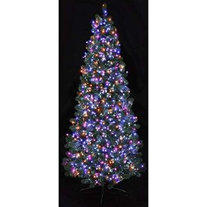 Premier 2000 LED Indoor Outdoor Christmas Multi-Action TreeBrights with Timer in Rainbow