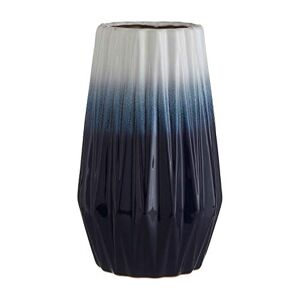 Premier Housewares Vase, Ceramic, Blue, Small