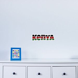 Vinyl Revolution Kenya Country Name As Flag Vinyl Wall Art