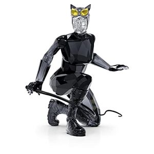 Swarovski DC Batman Catwoman Ornament, Black, Clear and Yellow Crystal, from the DC Comics Collection