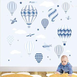 Enchanted Interiors Hot Air Balloons and Jets Nursery Wall Stickers