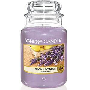 Yankee Candle Scented Candle, Lemon Lavender Large Jar Candle, Long Burning Candles: up to 150 Hours, Scented Candles Gifts for Women