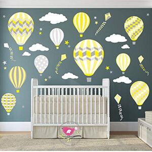 Enchanted Interiors Hot Air Balloons and Kites Nursery Wall Stickers