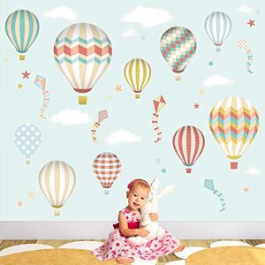 Enchanted Interiors Hot Air Balloons and Kites Fabric Wall Stickers