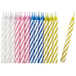 amscan 9900757 24 Candles asst./stripe