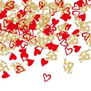 Porceosy Engagement Party Decoration 100/200 Pcs Valentine's Day Wedding Party Confetti DIY Create Multi-Occasion Bright Colored Party Decorations Confetti Bridal Shower Accessory