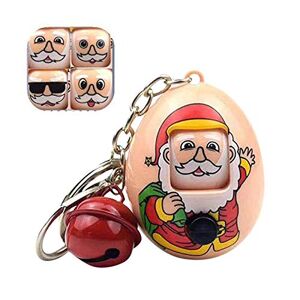 MianYaLi Guessing Face Santa Eggs Pendant Change Christmas Keychains Expression Home Decor Club 33 Ornament (Multicolor, One Size)