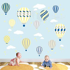 Enchanted Interiors Hot Air Balloons Fabric Nursery Wall Stickers