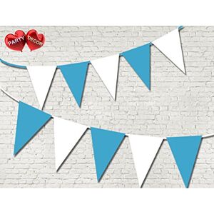 Argentina Flag Patriotic Theme Bunting Banner 15 flags single colours for guaranteed simply stylish party National Royal decoration by PARTY DECOR