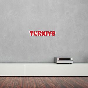 Vinyl Revolution Turkiye Country Name As Flag Vinyl Wall Art