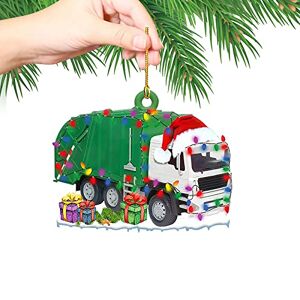 fasloyu Christmas Tree Decorations - Cute Mini Wooden Car Hanging Ornaments Set Pendants, Baubles for Xmas Indoor Decor, Wood Hanging Crafts Unique Gift Tags, Party Accessories (A12)