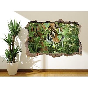 Wall Murals Online Ltd Wall sticker Tiger looking through trees in the Jungle wall mural (21908284) (160cm x 120cm)