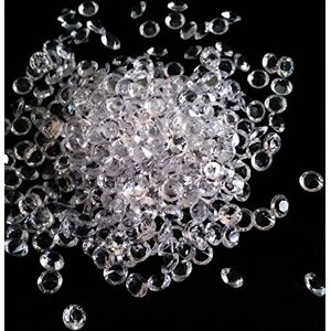 House of Party DIAMOND CONFETTI WEDDING PARTY BABY SHOWER CELEBRATION TABLE DECORATION ACRYLIC DIAMANTE SCATTER GEMS APPROX. 6mm 1000, 2000, 4000, 10000 20000 or 30000 in CLEAR, ROYAL BLUE, PINK, RED or SILVER (1,000, Clear)