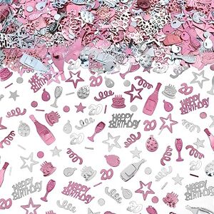 ZBIianxer Rose Birthday ConfettiS Star Sequins Table Scatter Confettis Cake Decoration For Wedding Baby Shower Party Supplies Table Scatters Decorations