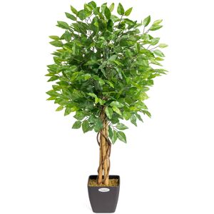 Christow Artificial Green Ficus Tree - Green