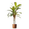 Leaf Artificial Realistic Palms 100cm Artificial Moss Tree in Pot 90.0 H x 40.0 W x 40.0 D cm