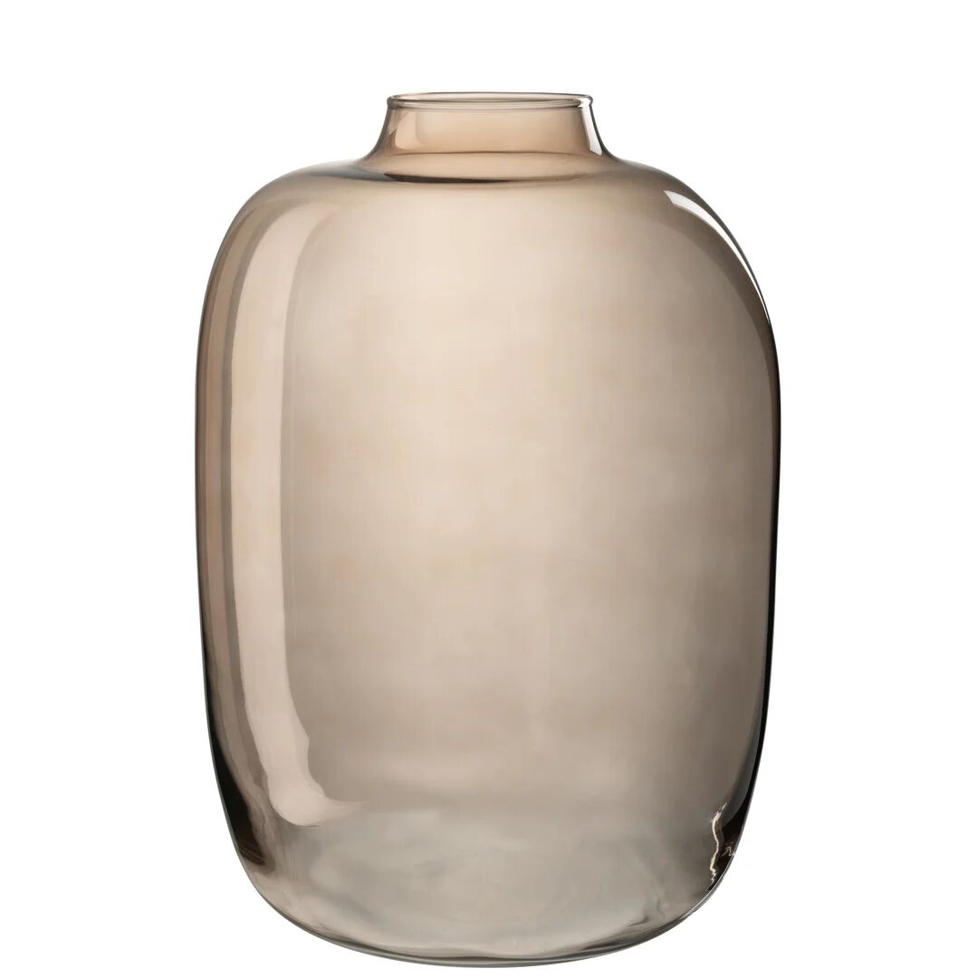 Photos - Vase 17 Stories Hanifan Amber Glass Table  black 45.0 H x 32.5 W x 32.5 D c