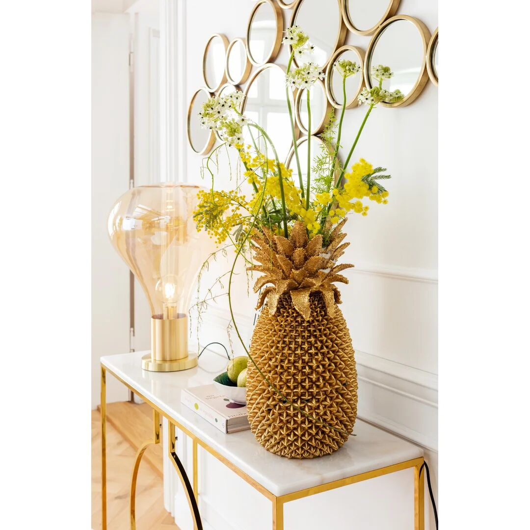 Photos - Vase Kare Design  Pineapple 50cm yellow 49.5 H x 24.5 W x 24.5 D cm 