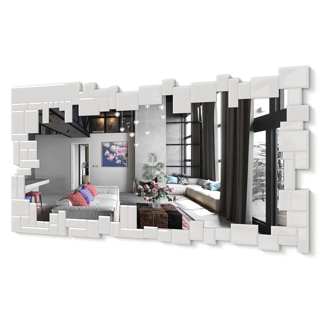 Photos - Wall Mirror Dekoarte E023 - Modern Wall Decorative Mirrors Mirrors Decoration Large So