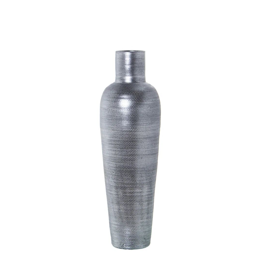 Photos - Vase Ivy Bronx Ceramic  80Cm Gray/Silver gray 80.0 H x 24.0 W x 24.0 D cm