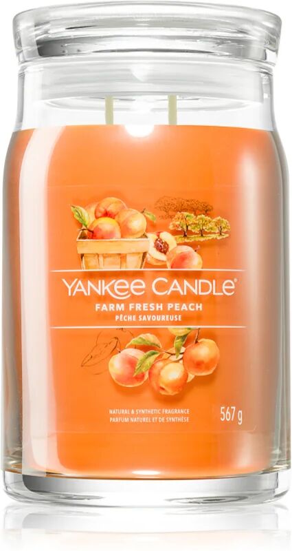 Yankee Candle Farm Fresh Peach scented candle Signature 567 g