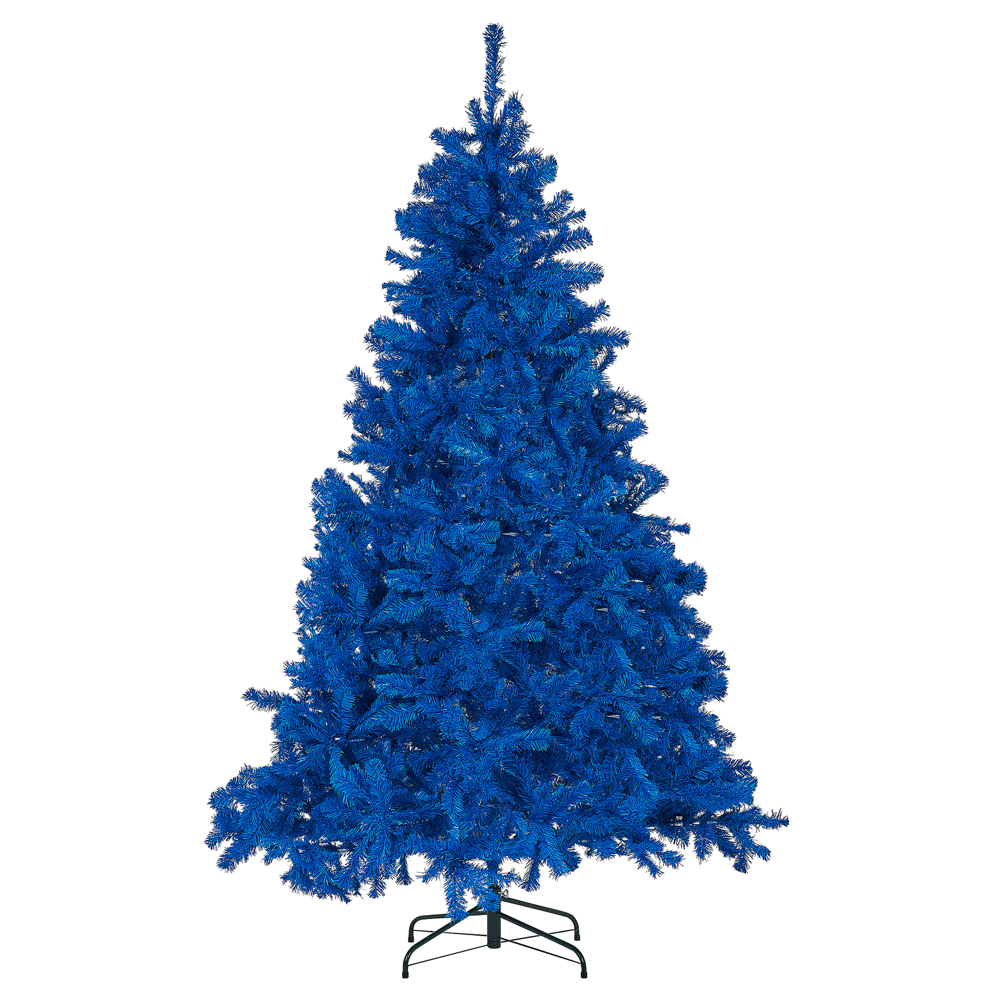 Photos - Christmas Tree Beliani Artificial  Blue Synthetic 180 cm Metal Base Traditi 