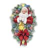 The Bradford Exchange Thomas Kinkade A Most Enchanted Christmas Illuminated Santa Wreath