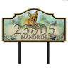 The Bradford Exchange Warm Chihuahua Welcome Personalized Address Sign