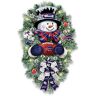 Hawthorne Village Buffalo Bills Illuminated Snowman Wreath