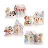The Hamilton Collection Precious Moments Christmas Figurines With Light-Up Buildings