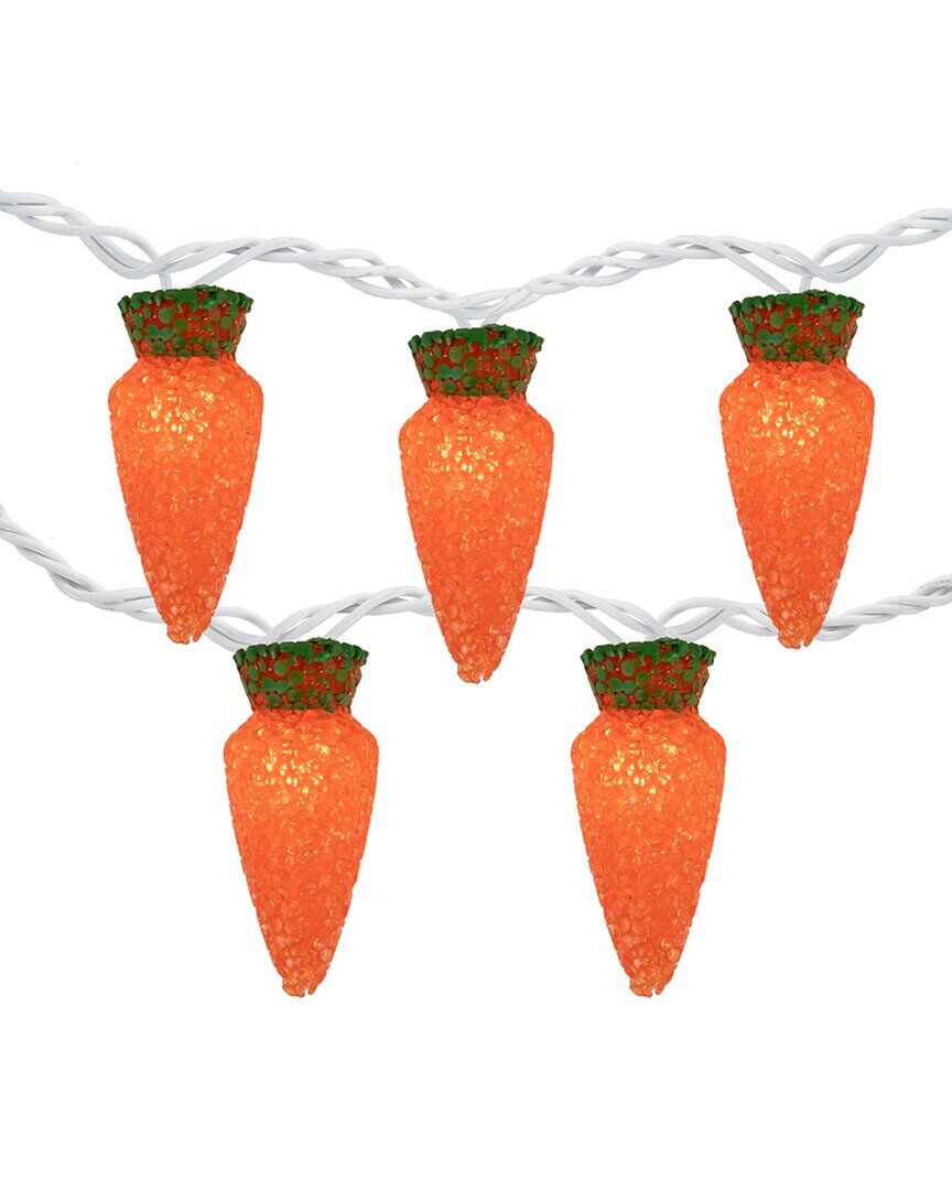 Northlight 10-Count Carrot Easter String Light Set Orange NoSize